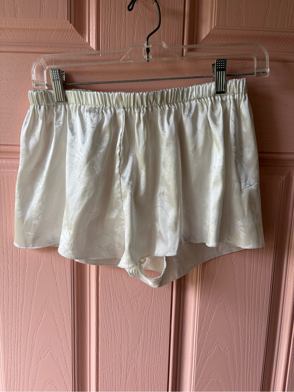 Vintage Ivory Floral Lace-Trim Chemise - Picture 3 of 10